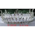 Festzug Krone Tiara Königin voller Tiara für Hochzeit Rhinestone Sterne Tiaras Krone Krone Logo